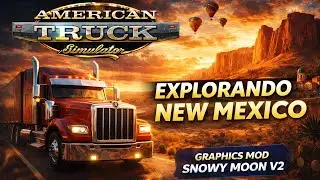 American Truck Simulator 2| Explorando todo Mapa original - Simulação Total | Dia - 01
