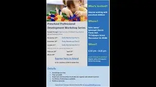 Pre School Professional Development Program - Fine Motor and Sensory Strategies