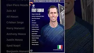 Italy&rsquo;s 1st World Cup Squad is HERE! 🇮🇹🏏 #shortsfeed #italy #t20worldcup2026