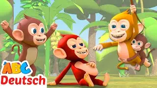 Das Affenlied 🐒| Kinderlieder zum Mitsingen | Kinderreime | ABC Kinderlieder auf Deutsch