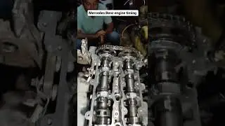 Mercedes Benz engine timing work in allnew auto workshop Surat #automobile #mercedes #timing
