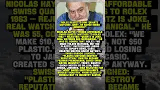 ROLEX REJECTED HIM 