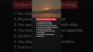 8 Signs Your Relationship is Dying #relationshipissues #breakupadviceformen #relationshipproblems