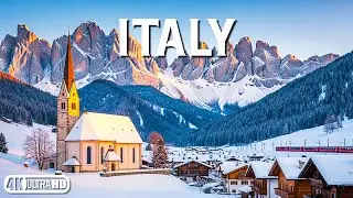 Italy Winter 4K | Discover Winter in Italy - Majestic Alps & Snow Covered Villages