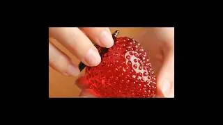 🍓 Glass Strawberry ASMR | Tapping, Scratching & Rolling Sounds | Relaxing #ASMR #GlassStrawberry