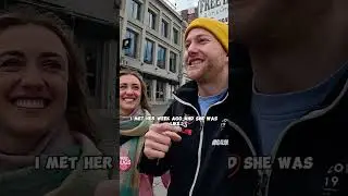 French lady joined my free hug adventure day 765