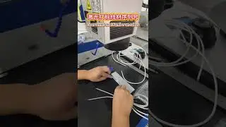 UV Laser marker to print serial numbers on cables #lasermarkingmachine #lasermachine #cable #wire