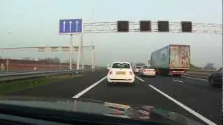 The co-drivers view: A12 Utrecht