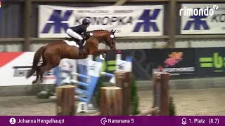 Johanna Hengelhaupt & Nanunana 5 siegen in der Stil Springprüfung Kl. L | Nordic Jumping