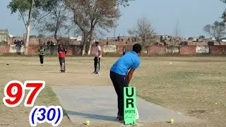 97 RUNS NEED 30 BALLS USAMA ALI UMAR BAJWA AHMED VS YOUNG BOYS BEST BATTING BEST SIXES BEST SHOTS