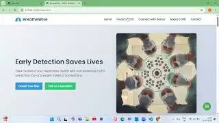 Smart COPD Detection Website | Machine Learning & Web App Showcase
