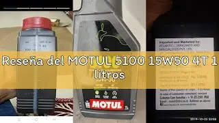 Rese&ntilde;a del MOTUL 5100 15W50 4T 1 litros