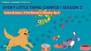 🐍🐱🐶 Listen & Learn: 3 Pet Stories in Chinese| S2E4 #chinesevocabulary #chinesepodcast