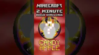CANDY APPLE - 2 MINUTE 🕑 BUILD CHALLENGE #challenge #minecraft