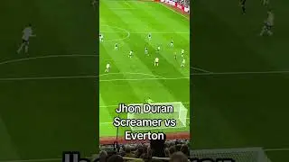 Jhon Duran Screamer vs Everton #football #goals #everton #mancity #astonvilla