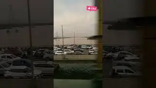 #delhi #flood #yamuna #river #overflow #viral #waterfall