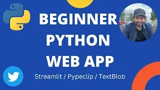 Beginner Python Web App Project | Tweet Analyzer