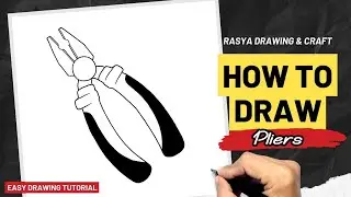 How to draw Pliers Easy