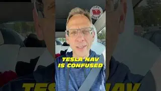 Tesla Nav Is Confused! #tesla #roadtrip