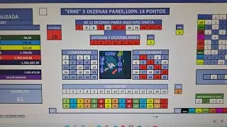 🦌🎄ERRE 5 DEZENAS PARES.100%14 PONTOS. LOTO FACIL. 
