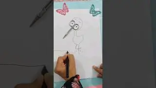 Bird drawing|Creative art #satisfying #creative #shorts