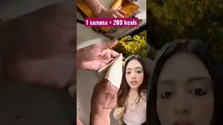 Calories in samosa😨😨#samosa #calories #caloriecounting #ytshorts #viral #share #fitness