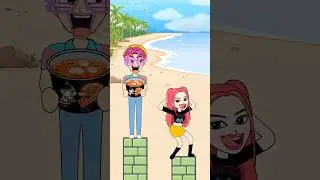 KPop Demon Hunters/Buldak Ramen Mukbang #funny #shorts