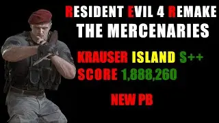 Resident Evil 4 Remake Mercenaries - 1,888,260 Krauser Island S++ | World Record Strategy