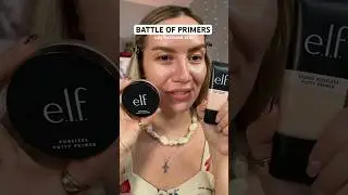 Which one is better⁉️🖤 #makeup #makeupreview #primer #elf