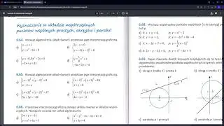 Rozwiąż algebraicznie układ równań i przedstaw jego interpretację graficzną