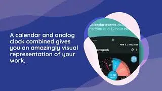 Sectograph - Events for the day in the form of a 12-hour pie chart