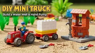DIY Mini Truck Builds a Water Well 💧 | Mini Hand Pump Construction Project