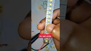 4V Led Strip Light |with 3.7v lithium ion battery |#ledlight #battery #trending #youtubeshorts