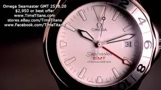 Omega Seamaster GMT 2538.20 Great White COSC Chronometer 300M Caliber 1128 41MM