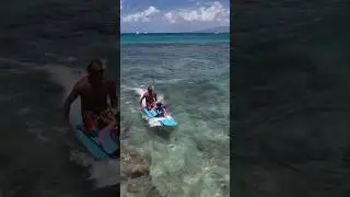 Tandem kids surf lesson in Waikiki