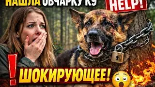 Она нашла немецкую овчарку К9, привязанную к дереву... То, что произошло дальше, шокировало всех....