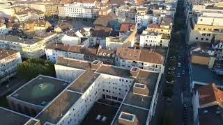 Flying with the drone over mannheim city Germany Baden-würtemburg 13.12.2025🇩🇪🥶❄️