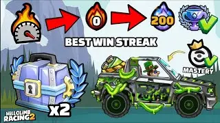 I MADE 200 RACES WIN STREAK!! 🤯 SEASON FINISHED IN 3 HOURS!🔥 - Hill Climb Racing 2