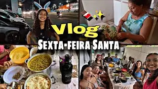 VLOG: Minha sexta - feira Santa em família/ almoço na casa da bisa |feriadão de páscoa🙏🏽🐰✨