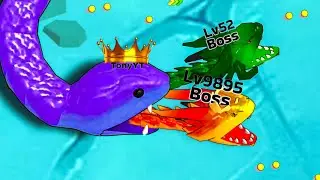 Snake Clash:Boss Vs Noob 🔥(New Look  MAX, EPIC Level GAME)New Updated🐍 Epic BestVictory 100%WiN #447