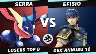 Dex'Annusu 12: Smash 4 | Losers Top 8 | Serra (Greninja, Olimar) vs Efisio (Marth, Sheik)