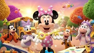 &ldquo;Minnie Mouse Found a Magical Key! 🚌💖 School Bus Adventure with Friends | 3D Kids Cartoon&rdquo;