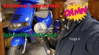 Piaggio Skipper 172ccm Krümmer gerissen [Werkstatt Vlog 6]