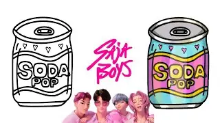 How to draw Saja boys - Soda Pop Can - Kpop demon hunters 