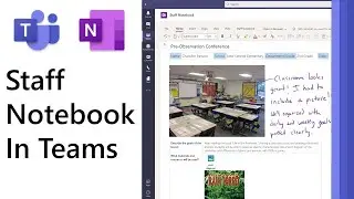 How to use a OneNote Staff Notebook in Microsoft Teams