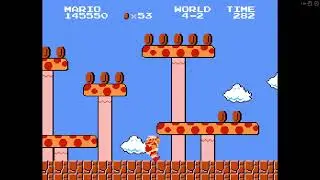 Playing the NES version of Super Mario All-Stars