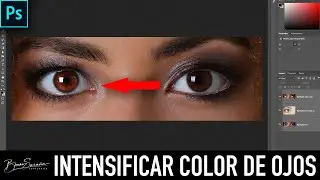 Intensificar el color de los ojos en Photoshop! RAPIDO Y SIMPLE