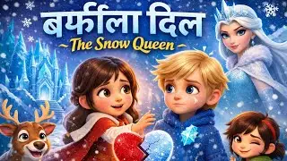 ❄️ The Snow Queen Story in Hindi | प्यार ने पिघलाया बर्फीला दिल | Kids Fairy Tale #hindistories #ai