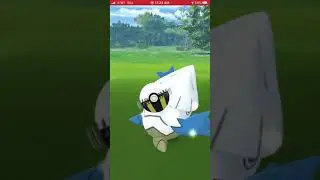 Shiny snover even though you can&rsquo;t see it but I caught it after