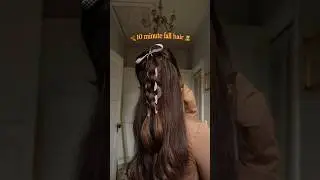10 minute fall hair 🧸🍂 #falltok #fallhair #fallhairstyle #fall #fyp #hairstyle #hairtutorial